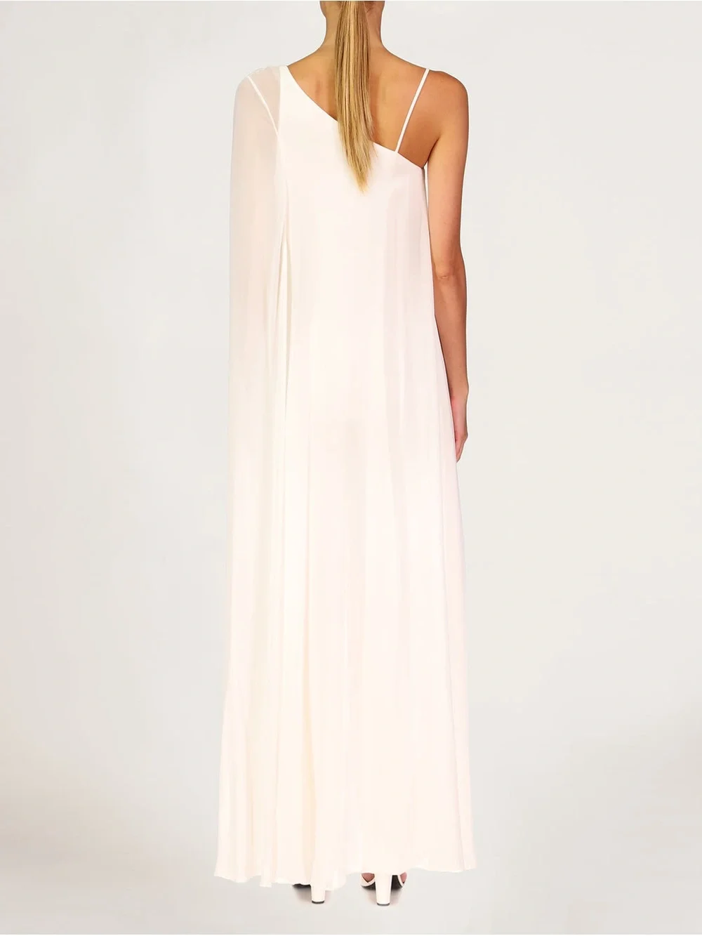 $795 NWT Halston “Chelsea” OS One-Shoulder Jumpsuit in Pristine Sz 6 - Picture 2 of 15